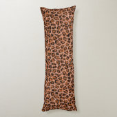 Leopard Jaguar Cat Brown bontpatroon-24609 Lichaamskussen (Achterkant (Verticaal))