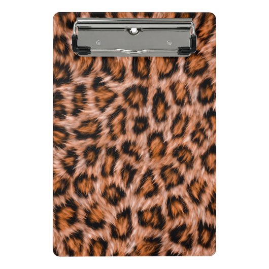 Leopard Jaguar Cat Brown bontpatroon-24609 Mini Klembord (Voorkant)