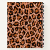 Leopard Jaguar Cat Brown bontpatroon-24609 Notitieboek (Achterkant)