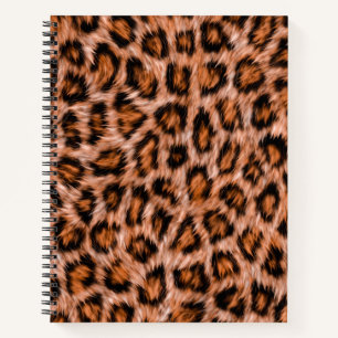 Leopard Jaguar Cat Brown bontpatroon-24609 Notitieboek