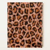 Leopard Jaguar Cat Brown bontpatroon-24609 Planner (Achterkant)