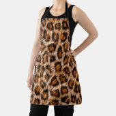 Leopard Jaguar Cat Brown bontpatroon-24609 Schort (Insitu)