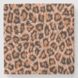 Leopard Jaguar Cat Brown bontpatroon-24609 Stenen Onderzetter