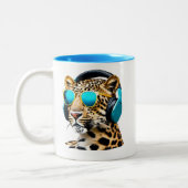 Leopard Jammin' Tweekleurige Koffiemok (Links)