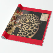 LEOPARD JAPANESE Wrapppapier Cadeaupapier (Uitgerold)