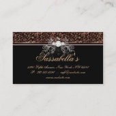 Leopard Jewelry Visitekaartje Crown Brown (Achterkant)
