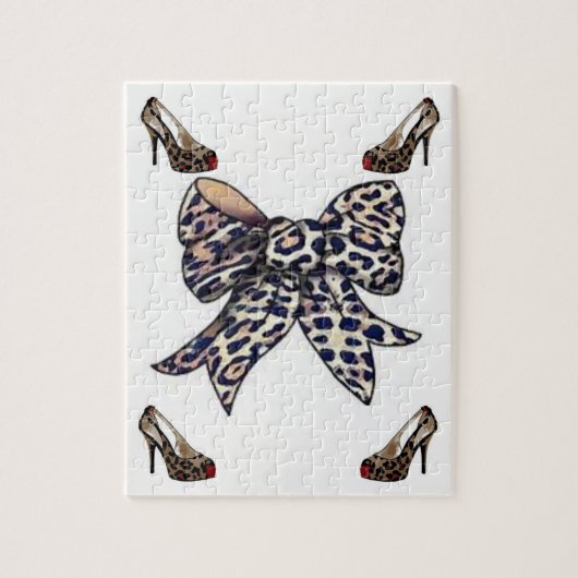 Leopard Jigzaag Puzzle Legpuzzel (Verticaal)