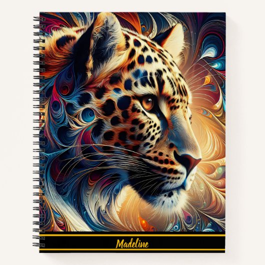 Leopard Joy: Draaiend Oerwoud Majesteit Notitieboek (Voorkant)