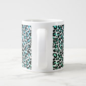 Leopard Jumbo-Mok afdrukken Grote Koffiekop (Achterkant)