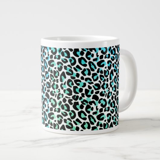 Leopard Jumbo-Mok afdrukken Grote Koffiekop (Voorkant rechts)
