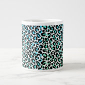 Leopard Jumbo-Mok afdrukken Grote Koffiekop (Voorkant)