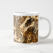 Leopard Jumbo-Mok afdrukken Grote Koffiekop (Rechts)