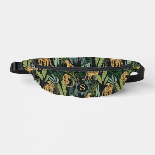 Leopard Jungle Forest Illustration Seamless Custom Heuptasje (Voorkant)