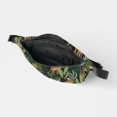 Leopard Jungle Forest Illustration Seamless Custom Heuptasje (Open)