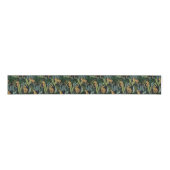 Leopard Jungle Forest Illustration Seamless  Grosgrain Lint (Voorkant)
