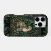 Leopard Jungle Throne | Dark iPhone 16 Pro Case Hoesje (Achterkant horizontaal)