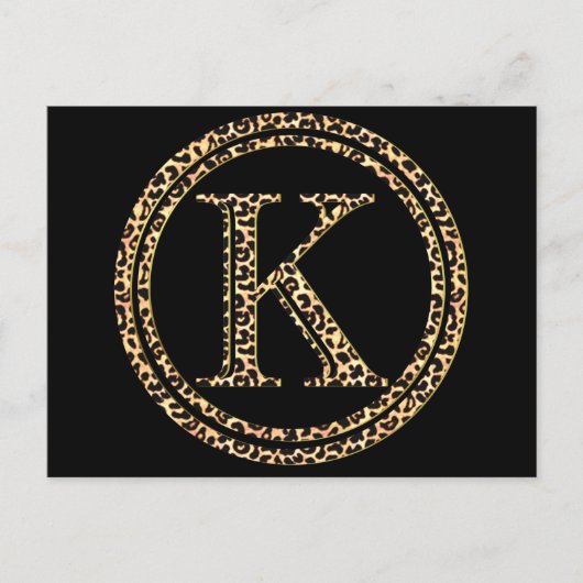 Leopard K Briefkaart (Voorkant)