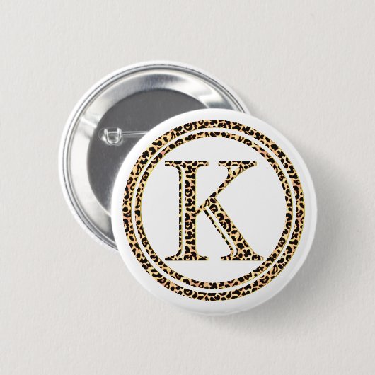 Leopard K Ronde Button 5,7 Cm (Voorkant /achterkant)