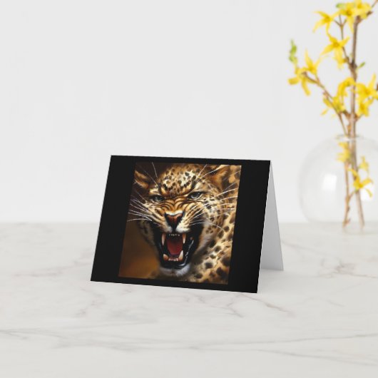 Leopard Kaart (Gele Bloem)