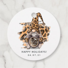 Leopard Kabouter Favor Tags Bedankjes Labels