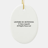 LEOPARD KERAMISCH ORNAMENT (Achterkant)