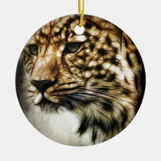 Leopard Keramisch Ornament (Voorkant)