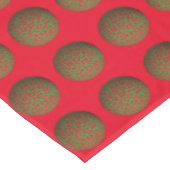 Leopard-kerstballen Tafelkleed (Gekanteld)