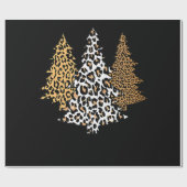leopard kerstbomen cheetah cadeau voor kunstdrukke cadeaupapier (Vlak)