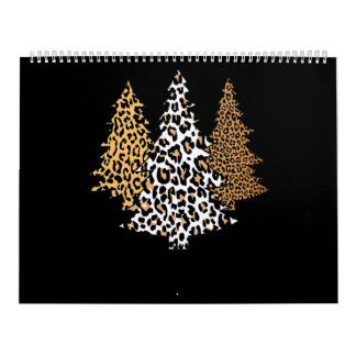 leopard kerstbomen cheetah cadeau voor kunstdrukke kalender
