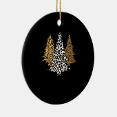 leopard kerstbomen cheetah cadeau voor kunstdrukke keramisch ornament (Rechts)
