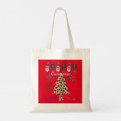 Leopard-kerstbomen met Santas Thunder_Cove Tote Bag (Achterkant)
