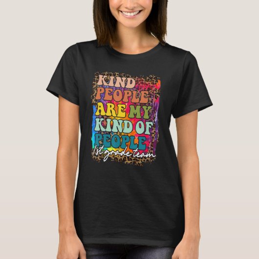 Leopard Kind-mensen uit de eerste klas zijn mijn s T-shirt (Voorkant)