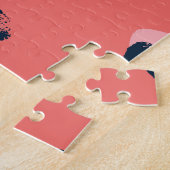 Leopard Kiss: Lippenstift Mode Print Legpuzzel (Zijkant)