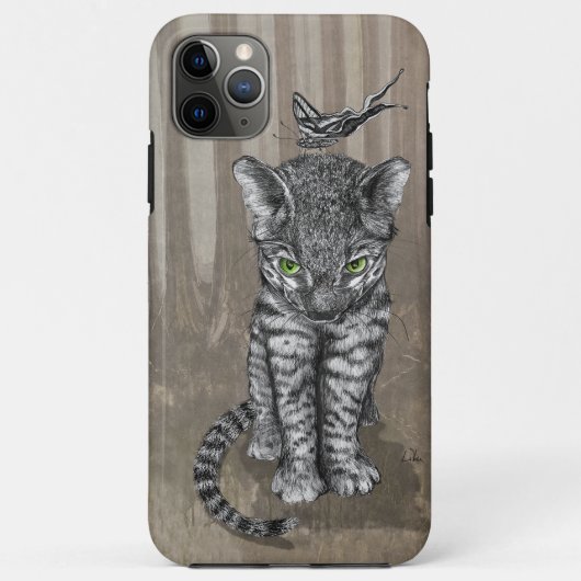 LEOPARD Kitten Butterfly Case-Mate iPhone Case (Achterkant)