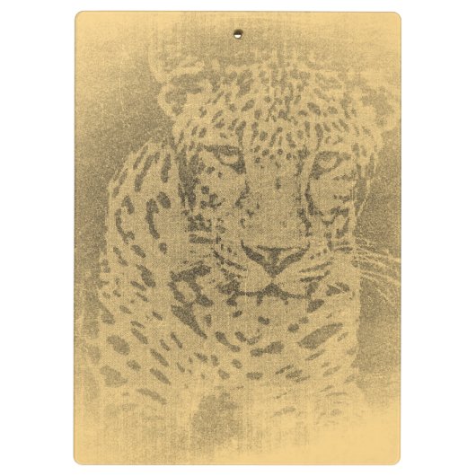Leopard klembord (Achterkant)