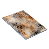 Leopard Koeienhuid Land Westerne Dierenprint Notitieboek (Rechterzijde)