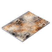 Leopard Koeienhuid Land Westerne Dierenprint Notitieboek (Linkerzijde)