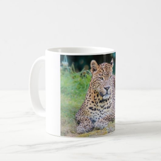 Leopard Koffiemok (Voorkant links)