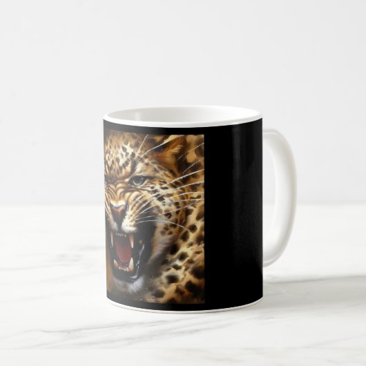 Leopard Koffiemok (Voorkant rechts)