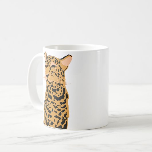 Leopard Koffiemok (Voorkant links)