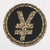 Leopard ¥ labels (Design 2)