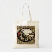 Leopard Lady Bag van Icart Etching Art Deco Style Tote Bag (Voorkant)