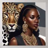*Leopard Lady- Poster (Voorkant)