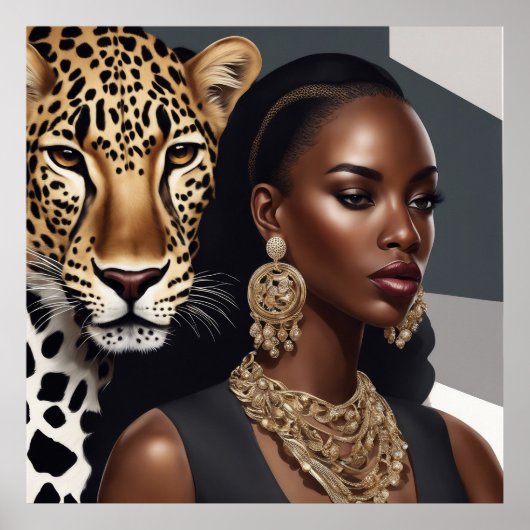 *Leopard Lady- Poster (Voorkant)