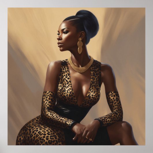 *Leopard Lady- Poster (Voorkant)