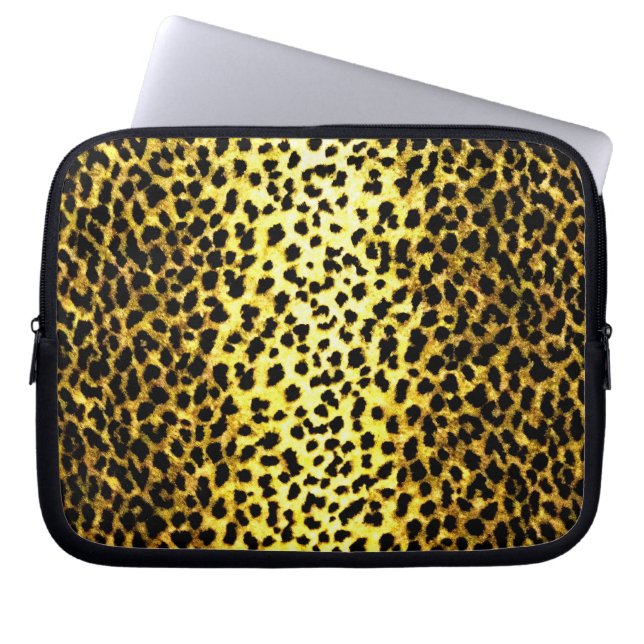 Leopard Laptop Sleeve (Voorkant)