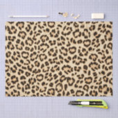 Leopard Lederen Print Patroon Monogram Tissuepapier (Craft)