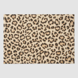 Leopard Lederen Print Patroon Monogram Tissuepapier