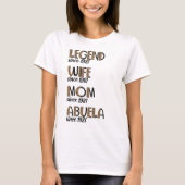 Leopard Legend Wife mama Abuela Pattern Moeder Gif T-shirt (Voorkant)