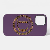 Leopard letter D iPhone Hoesje (Achterkant horizontaal)